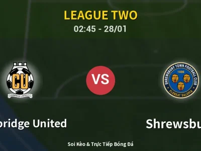 Kết Quả: Cambridge United 1-0 Shrewsbury – Highlight & Bàn Thắng | League Two