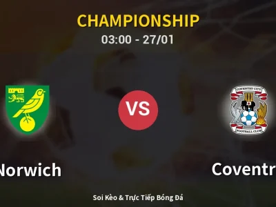 Kết Quả: Norwich 2-1 Coventry – Highlight & Bàn Thắng | Championship