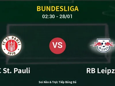 Kết Quả: FC St. Pauli 1-1 RB Leipzig – Highlight & Bàn Thắng | Bundesliga