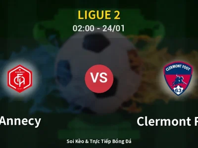 Kết Quả: Annecy 2-1 Clermont Foot – Highlight & Bàn Thắng | Ligue 2