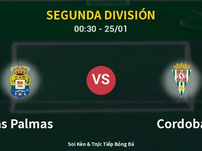 Kết Quả: Las Palmas 1-2 Cordoba – Highlight & Bàn Thắng | Segunda División