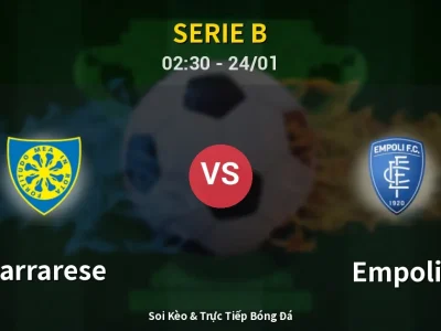 Kết Quả: Carrarese 3-0 Empoli – Highlight & Bàn Thắng | Serie B