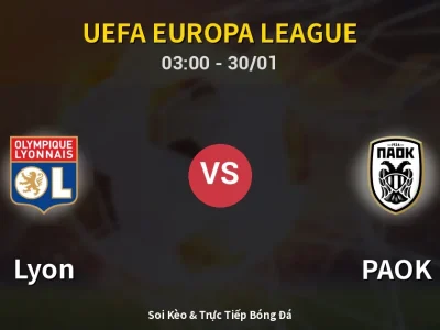 Kết Quả: Lyon 4-2 PAOK – Highlight & Bàn Thắng | UEFA Europa League