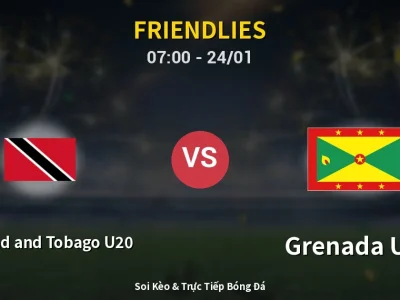 Kết Quả: Trinidad and Tobago U20 1-1 Grenada U20 – Highlight & Bàn Thắng | Friendlies