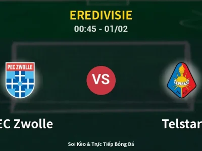 Kết Quả: PEC Zwolle 4-1 Telstar – Highlight & Bàn Thắng | Eredivisie