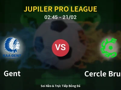 Kết Quả: Gent 0-1 Cercle Brugge – Highlight & Bàn Thắng | Jupiler Pro League