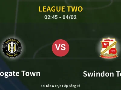 Kết Quả: Harrogate Town 0-1 Swindon Town – Highlight & Bàn Thắng | League Two