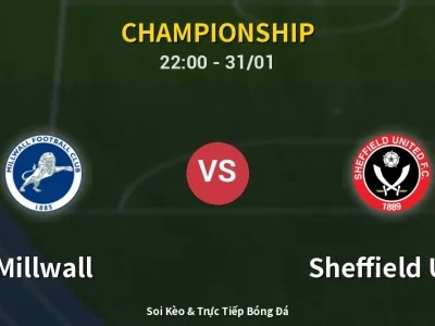 Soi Kèo Millwall vs Sheffield Utd – 22:00 31/01 | Nhận Định, Dự Đoán Tỷ Số