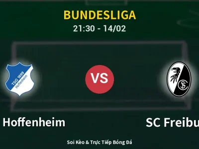 Soi Kèo 1899 Hoffenheim vs SC Freiburg – 21:30 14/02 | Nhận Định, Dự Đoán Tỷ Số