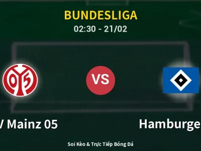 Kết Quả: FSV Mainz 05 1-1 Hamburger SV – Highlight & Bàn Thắng | Bundesliga