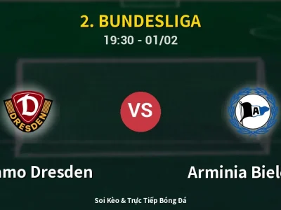 🔴 Trực Tiếp: Dynamo Dresden 1-0 Arminia Bielefeld – Link Xem 2. Bundesliga (Full HD)
