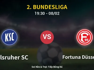 Kết Quả: Karlsruher SC 1-1 Fortuna Düsseldorf – Highlight & Bàn Thắng | 2. Bundesliga