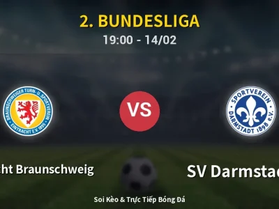 🔴 Trực Tiếp: Eintracht Braunschweig 2-0 SV Darmstadt 98 – Link Xem 2. Bundesliga (Full HD)