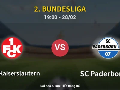Soi Kèo 1. FC Kaiserslautern vs SC Paderborn 07 – 19:00 28/02 | Nhận Định, Dự Đoán Tỷ Số