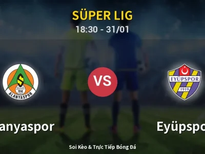Kết Quả: Alanyaspor 1-3 Eyüpspor – Highlight & Bàn Thắng | Süper Lig