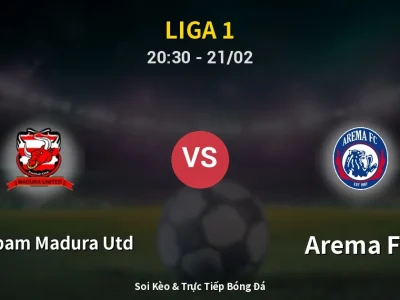🔴 Trực Tiếp: Persepam Madura Utd 2-2 Arema FC – Link Xem Liga 1 (Full HD)