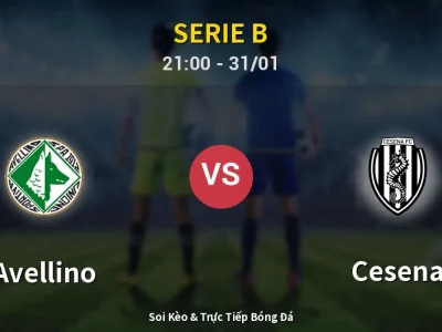 🔴 Trực Tiếp: Avellino 2-1 Cesena – Link Xem Serie B (Full HD)
