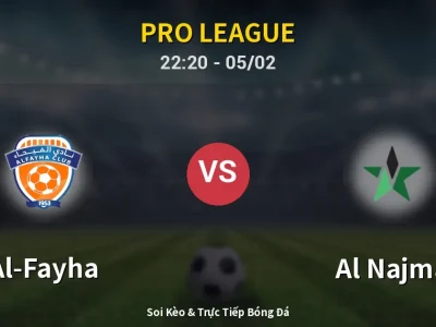 🔴 Trực Tiếp: Al-Fayha 1-0 Al Najma – Link Xem Pro League (Full HD)