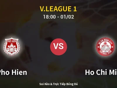 Kết Quả: Pho Hien 1-2 Ho Chi Minh – Highlight & Bàn Thắng | V.League 1