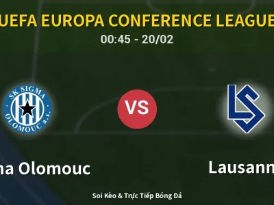 Kết Quả: Sigma Olomouc 1-1 Lausanne – Highlight & Bàn Thắng | UEFA Europa Conference League