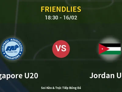 Kết Quả: Singapore U20 1-2 Jordan U20 – Highlight & Bàn Thắng | Friendlies