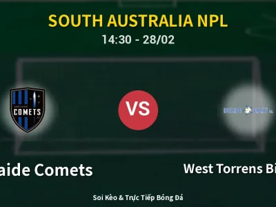 🔴 Trực Tiếp: Adelaide Comets 0-1 West Torrens Birkalla – Link Xem South Australia NPL (Full HD)