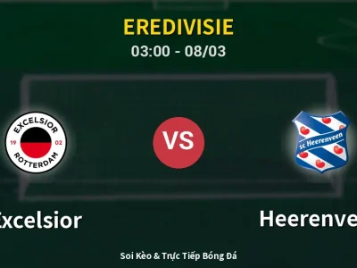 Kết Quả: Excelsior 1-2 Heerenveen – Highlight & Bàn Thắng | Eredivisie