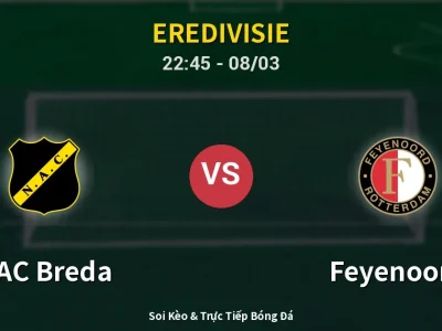 Soi Kèo NAC Breda vs Feyenoord – 22:45 08/03 | Nhận Định, Dự Đoán Tỷ Số