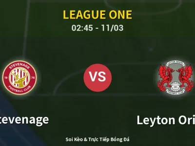 Kết Quả: Stevenage 1-2 Leyton Orient – Highlight & Bàn Thắng | League One