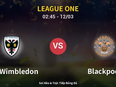 Kết Quả: AFC Wimbledon 4-1 Blackpool – Highlight & Bàn Thắng | League One