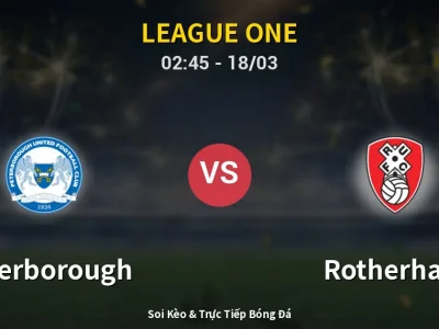 🔴 Trực Tiếp: Peterborough 2-0 Rotherham – Link Xem League One (Full HD)