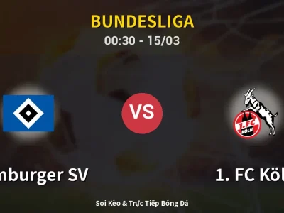 Kết Quả: Hamburger SV 1-1 1. FC Köln – Highlight & Bàn Thắng | Bundesliga