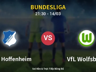 🔴 Trực Tiếp: 1899 Hoffenheim 0-0 VfL Wolfsburg – Link Xem Bundesliga (Full HD)
