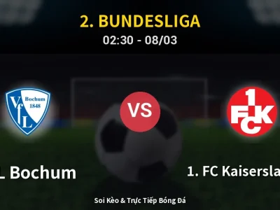 Kết Quả: VfL Bochum 3-2 1. FC Kaiserslautern – Highlight & Bàn Thắng | 2. Bundesliga