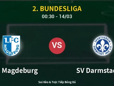 Kết Quả: 1. FC Magdeburg 1-1 SV Darmstadt 98 – Highlight & Bàn Thắng | 2. Bundesliga