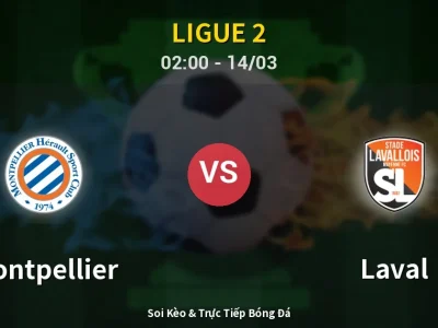 Kết Quả: Montpellier 2-0 Laval – Highlight & Bàn Thắng | Ligue 2