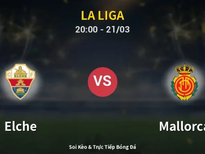 Soi Kèo Elche vs Mallorca – 20:00 21/03 | Nhận Định, Dự Đoán Tỷ Số