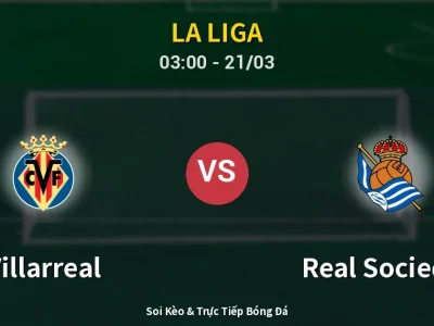 Kết Quả: Villarreal 3-1 Real Sociedad – Highlight & Bàn Thắng | La Liga
