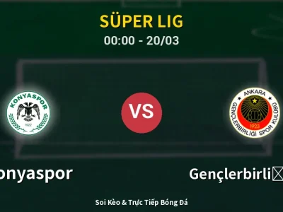 Kết Quả: Konyaspor 1-0 Gençlerbirliği S.K. – Highlight & Bàn Thắng | Süper Lig