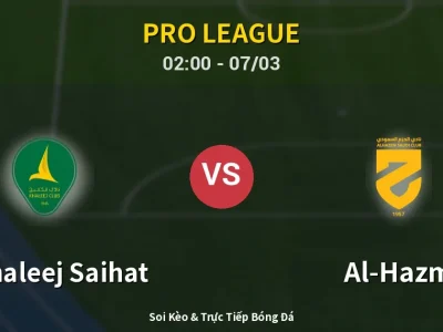Kết Quả: Al Khaleej Saihat 2-1 Al-Hazm – Highlight & Bàn Thắng | Pro League