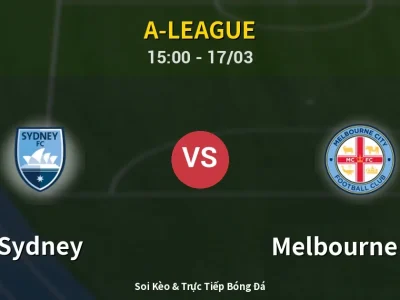 🔴 Trực Tiếp: Sydney 0-1 Melbourne City – Link Xem A-League (Full HD)