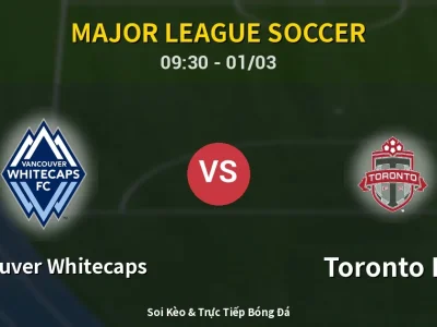Kết Quả: Vancouver Whitecaps 3-0 Toronto FC – Highlight & Bàn Thắng | Major League Soccer