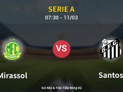 Kết Quả: Mirassol 2-2 Santos – Highlight & Bàn Thắng | Serie A
