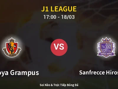Kết Quả: Nagoya Grampus 2-1 Sanfrecce Hiroshima – Highlight & Bàn Thắng | J1 League
