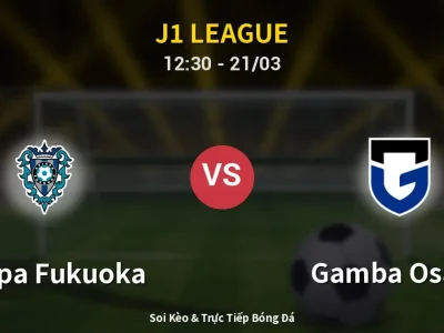 🔴 Trực Tiếp: Avispa Fukuoka 1-2 Gamba Osaka – Link Xem J1 League (Full HD)