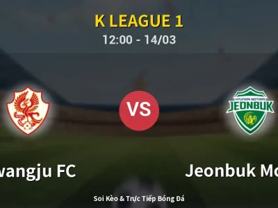 Kết Quả: Gwangju FC 0-0 Jeonbuk Motors – Highlight & Bàn Thắng | K League 1