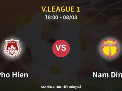Kết Quả: Pho Hien 0-1 Nam Dinh – Highlight & Bàn Thắng | V.League 1
